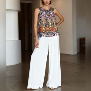 Talbots Multicolor Paisley Tank Top